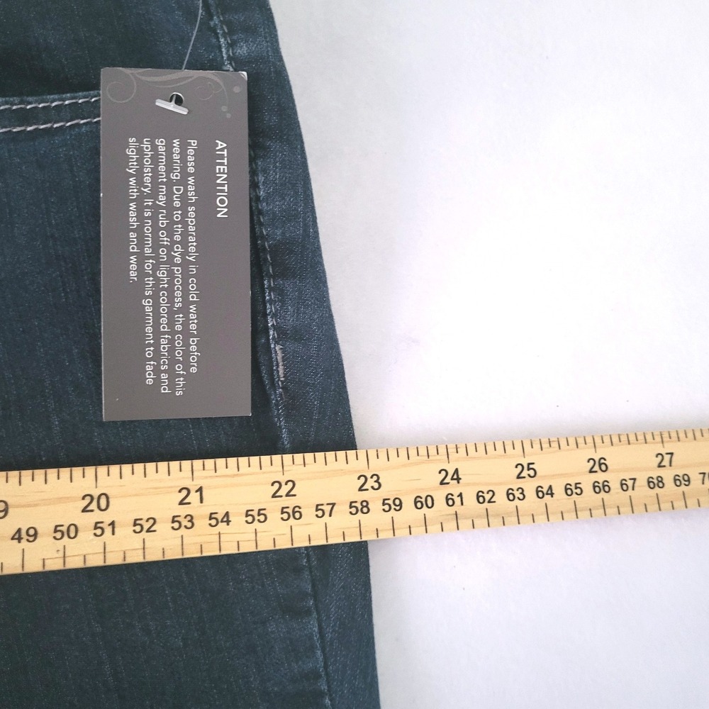 CJ Banks‎ Denim Capri Jeans Womens 18W Blue Moderately Curvy Fit NWT New - Picture 8 of 10